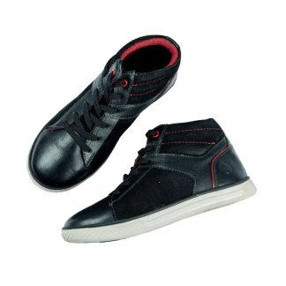 Kids Leather Boot - Black